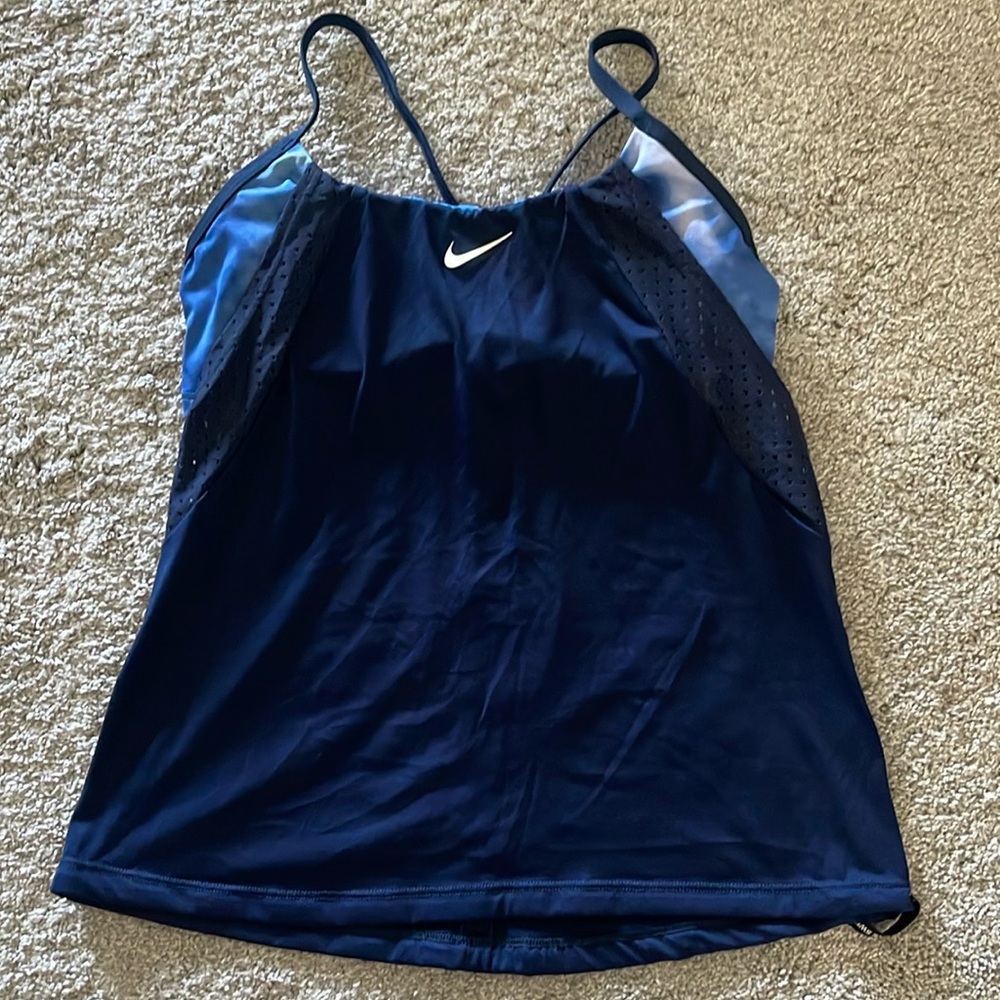 Nike Vibrant Blue Tankini Top. XS